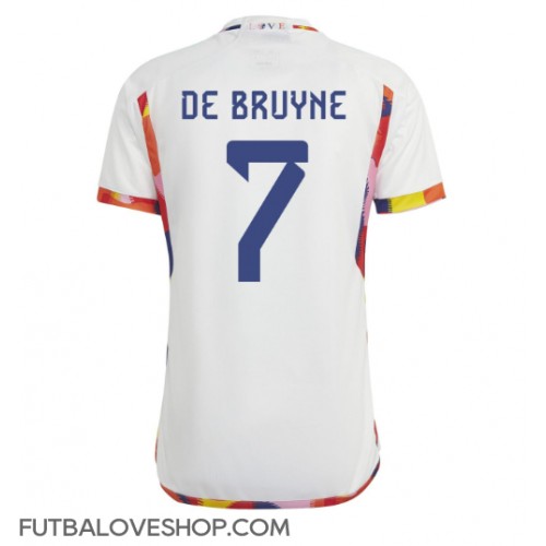 Dres Belgicko Kevin De Bruyne #7 Preč MS 2022 Krátky Rukáv